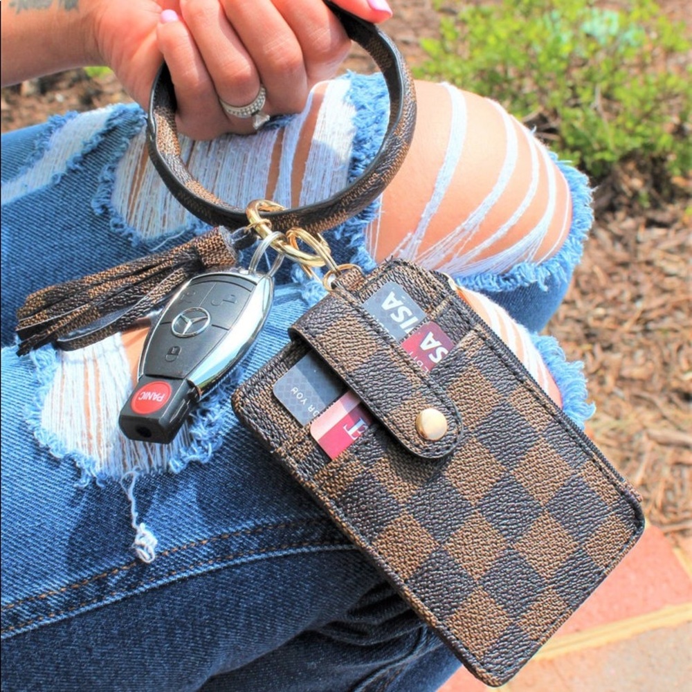 Wristlet, Keychain Wallet, Bangle, Key Chain